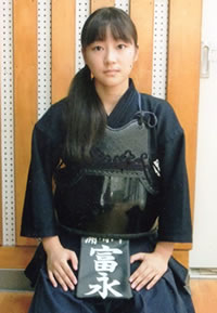蒲原中学校剣道部 富永遙香