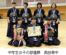 中学生女子の部優勝　静岡市立東中